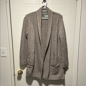 Aran Crafts Women's Cardigan in Taupe